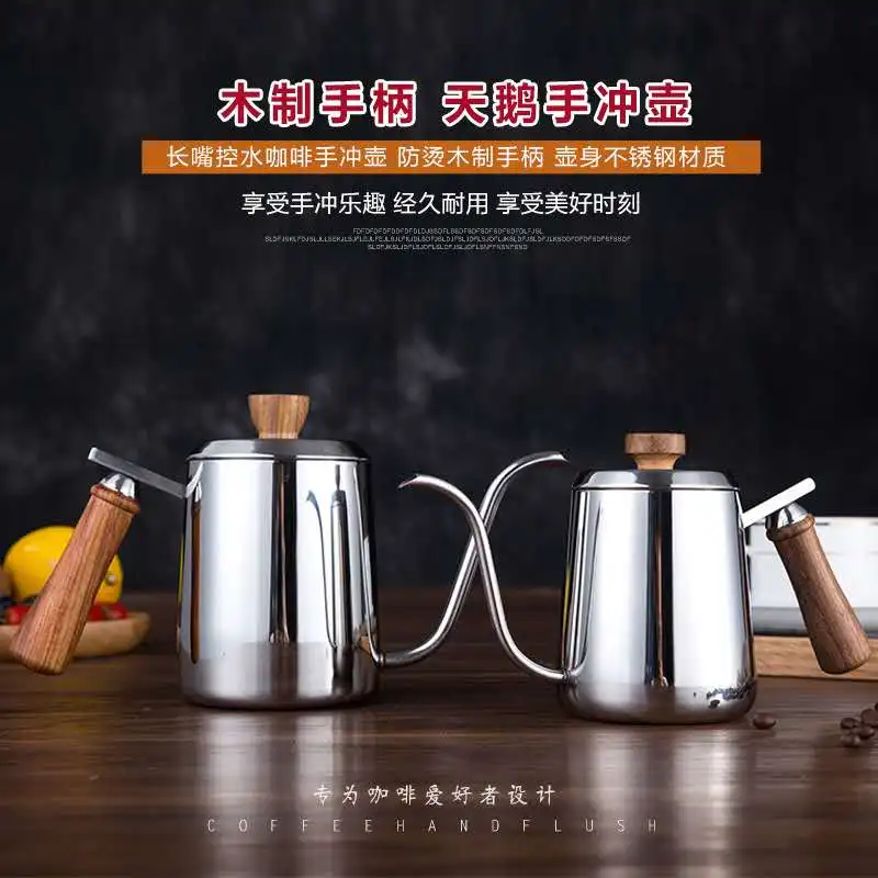 

coffee maker stainless steel pot geyser gooseneck kettle drip coffee tools filter for coffee cold brew pots kitchen accessories