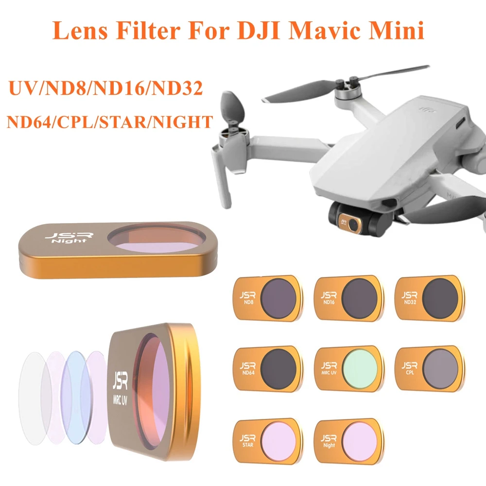 Mavic мини фильтр для объектива Drone Камера защитное устройство CPL ND8 16 64 Гб/32 УФ