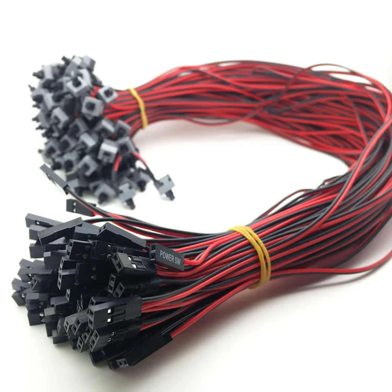 Линия переключателя питания для компьютера 50 см кнопка переключения ПК