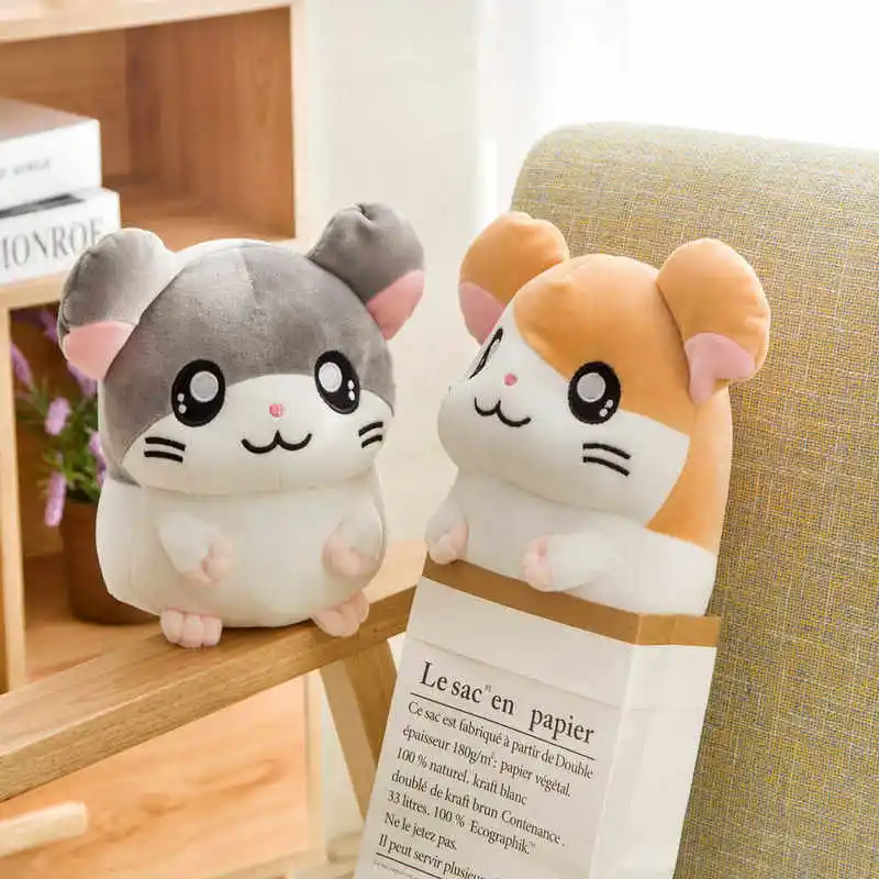 

kawaii Hamtaro Plush toy Super Soft Hamster Stuffed doll toys for Children Figure Kids Birthday gift ZQZ