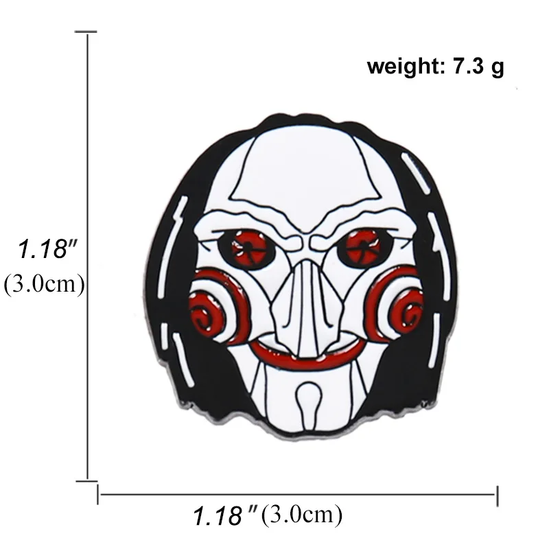 

Movie Character Exaggerated Clown Creative Cartoon Enamel Pins Commemorative Collection To Send friends Badge Brooch