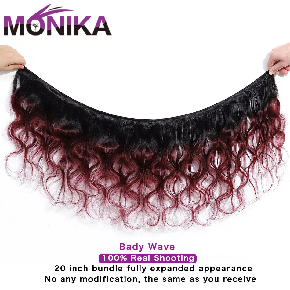 Моника волос T1B/99j человеческие волосы пряди эффектом деграде (переход от темного