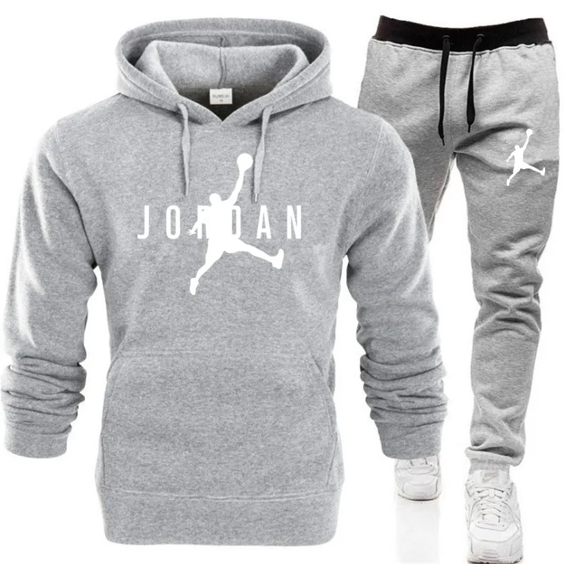 

Suit sportswear men's fall/winter hooded pullover Drawstring suit sportswear 2021 Jordan men's suit two-piece leisure