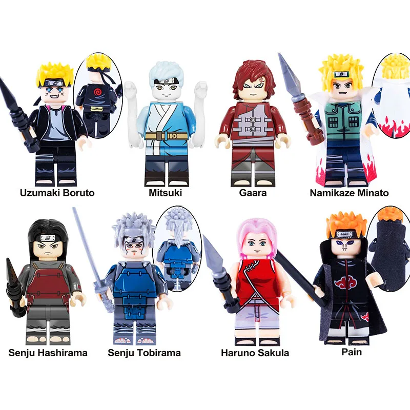 

Конструктор удзумаки Наруто Какаси Саске Гаара из аниме, строительные блоки, креативные игрушки, подарок для детей