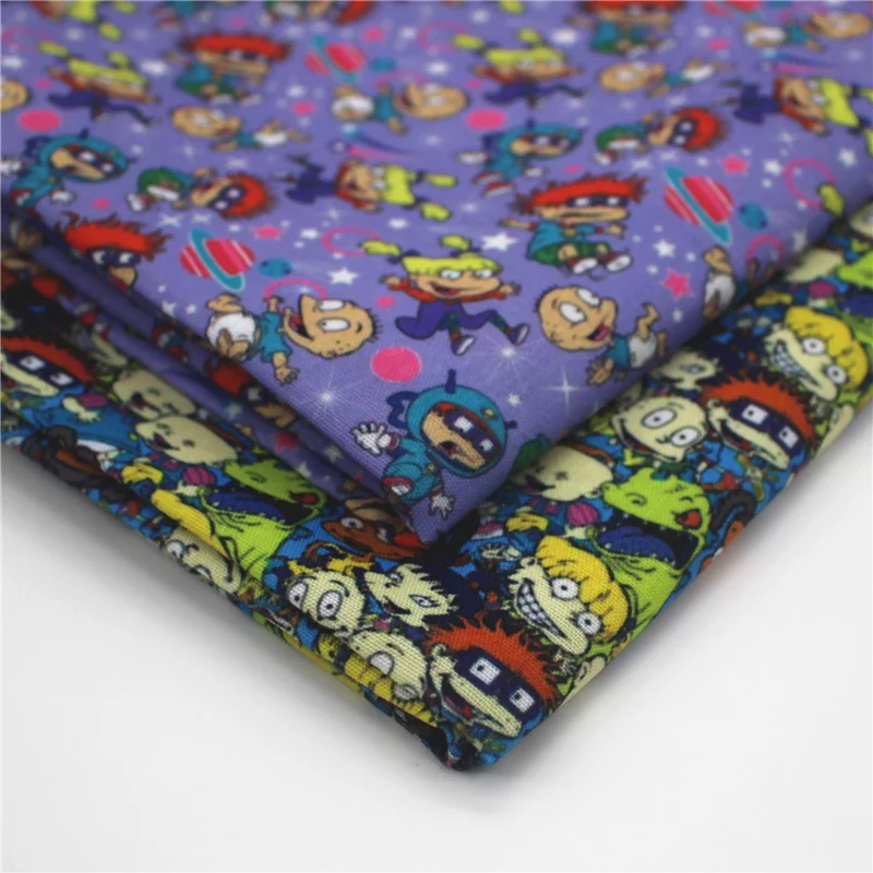 45*140 см Лоскутная Классическая хлопковая маска из полиэстера с принтом персонажа