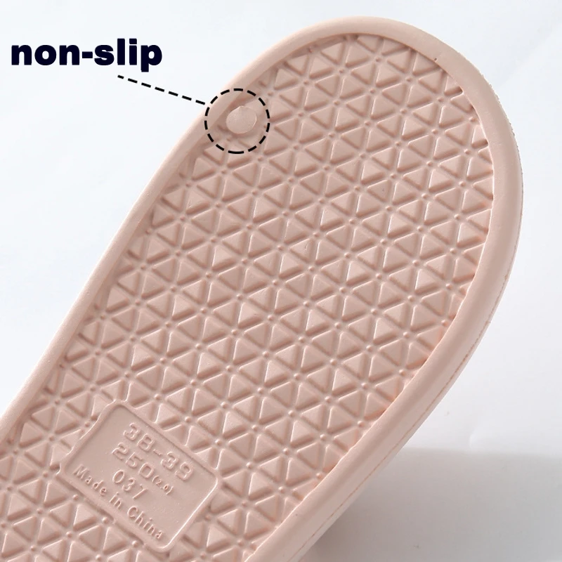 

Unisex Home Slippers Summer Indoor Floor Non-slip Slippers Couple Family Women and Men Hotel Bathroom Bath Sandal Slippers