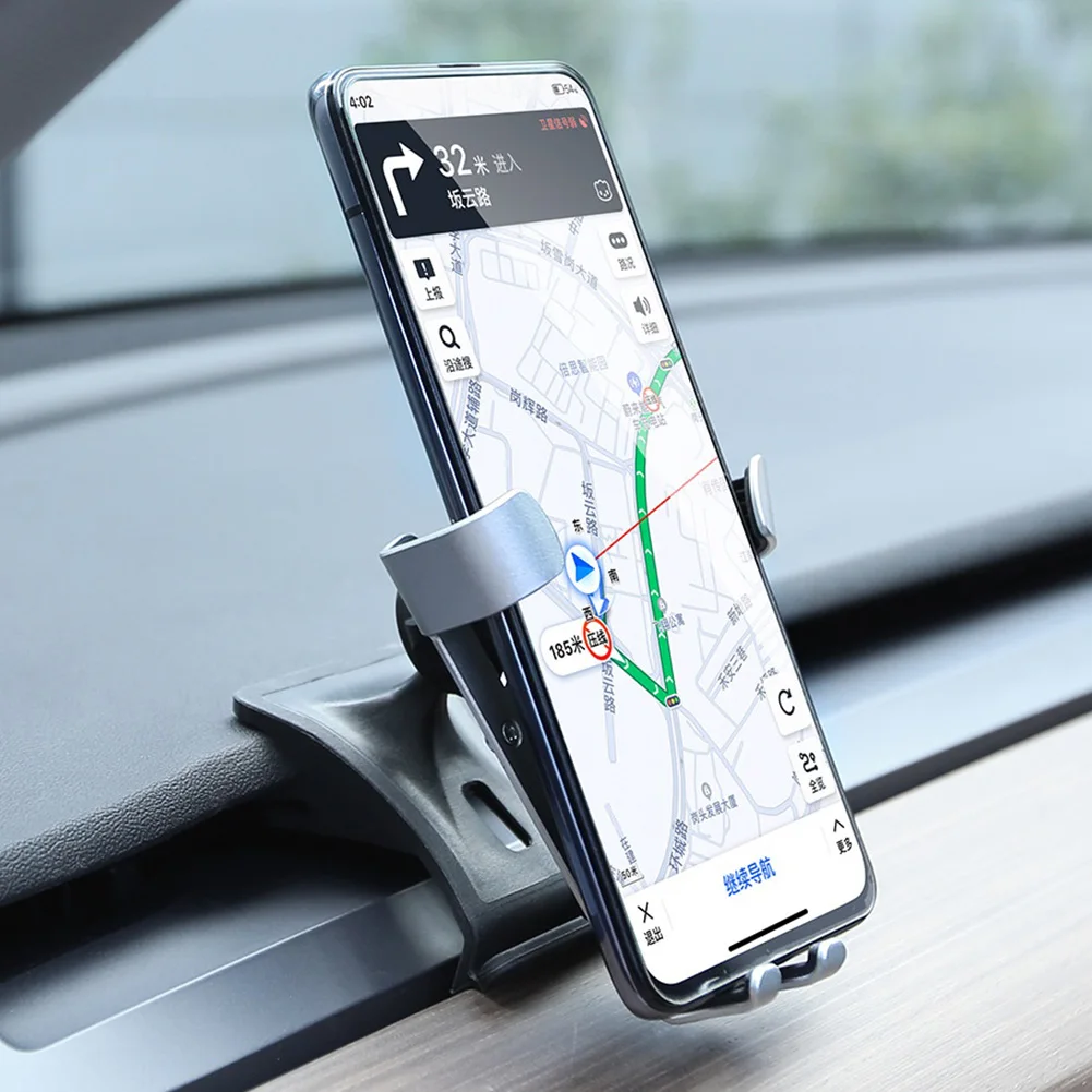 car cell phone mount for tesla model 3y fixed clip safety cellphone holder stand phone mount car accessories free global shipping