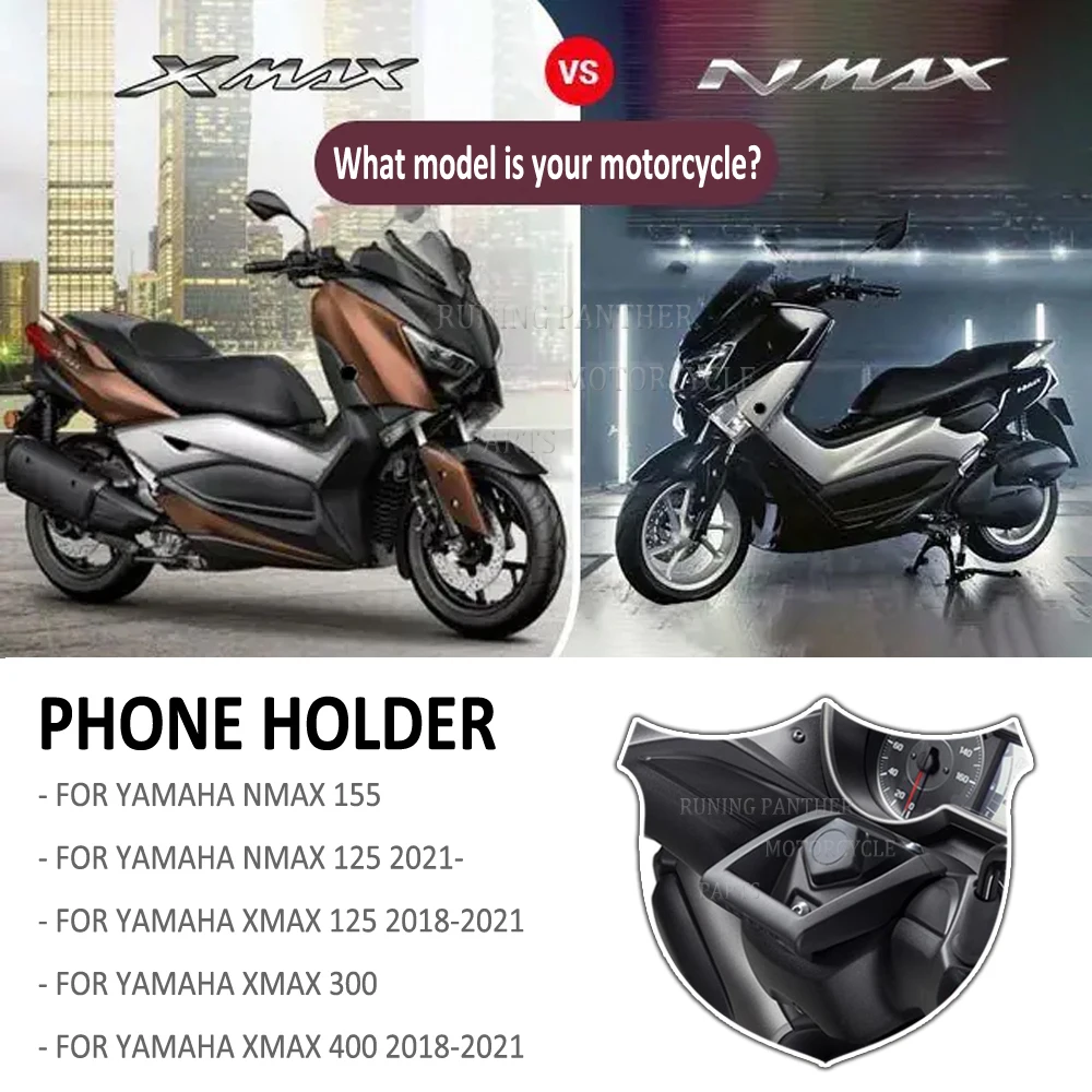 for yamaha xmax nmax 125 x max 300 400 n max 155 motorcycle gps phone navigation bracket wireless usb charging port holder mount free global shipping