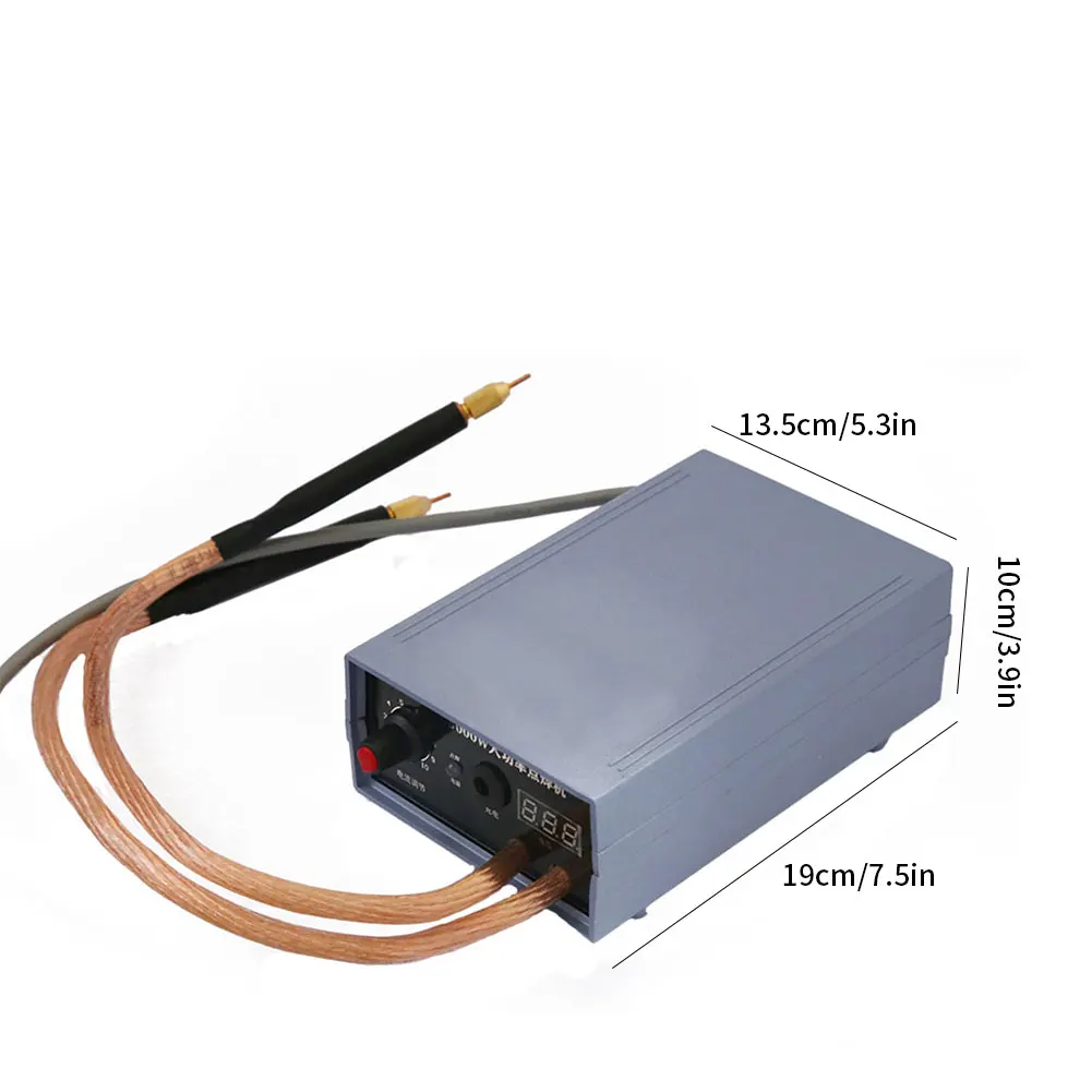 

Battery Spot Welder Kit 5000W High Power Spot Welder Portable Adjustable Spot Welding Machine Welder Kit Welding Tools For DIY