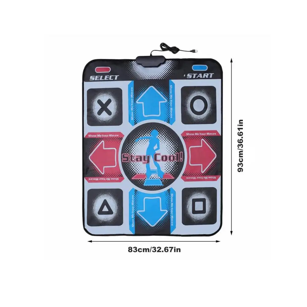 

Dance Mat Dancing Step Dancing Mat Dance Pad Dancer Blanket Equipment Revolution HD Non-Slip Foot Print Mat To PC With USB