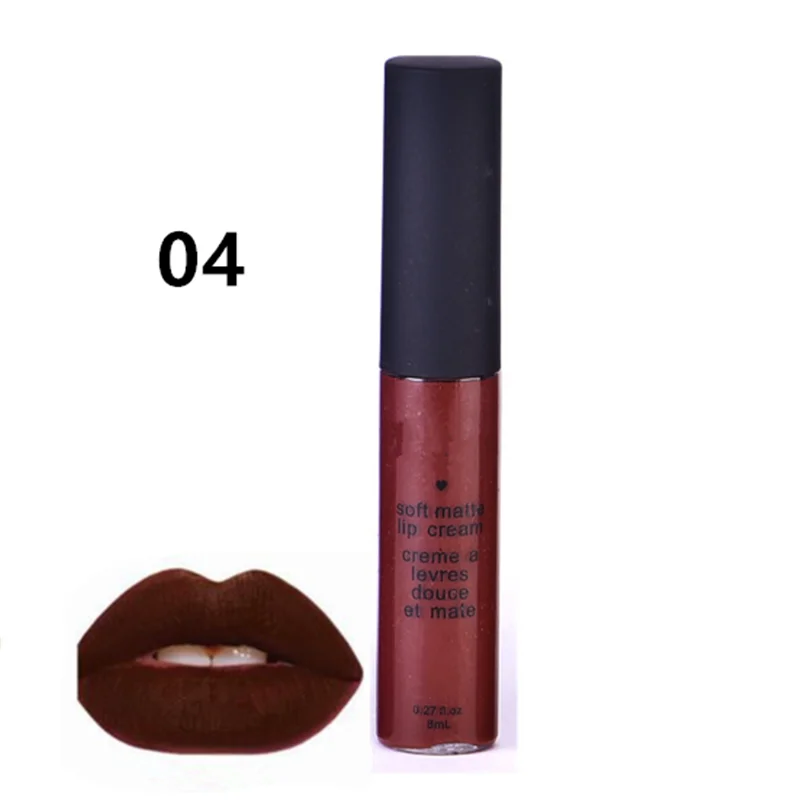 12 цветов 1 шт. фирменный матовый блеск для губ Длительное Действие крем тату