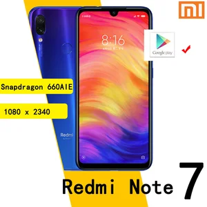 xiaomi redmi note 7 smartphone 6g 64g snapdragon 660aie android mobile phone 48 0mp5 0mp rear camera free global shipping