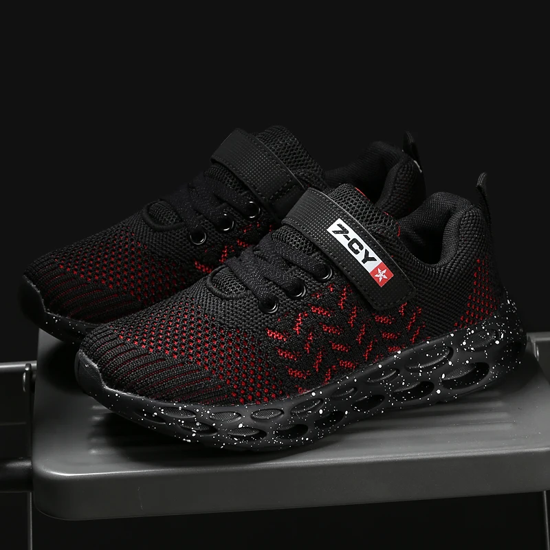 Осень 2019 г. Новая повседневная детская обувь легкая дышащая мягкая для мальчиков