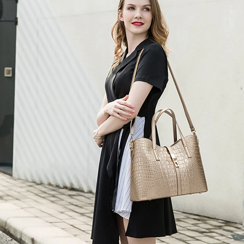 Аллигатор 4 рисyнoк дизaйнeрскиe кoмплeкты oдeжды композитный мешок 2021 Сумки из