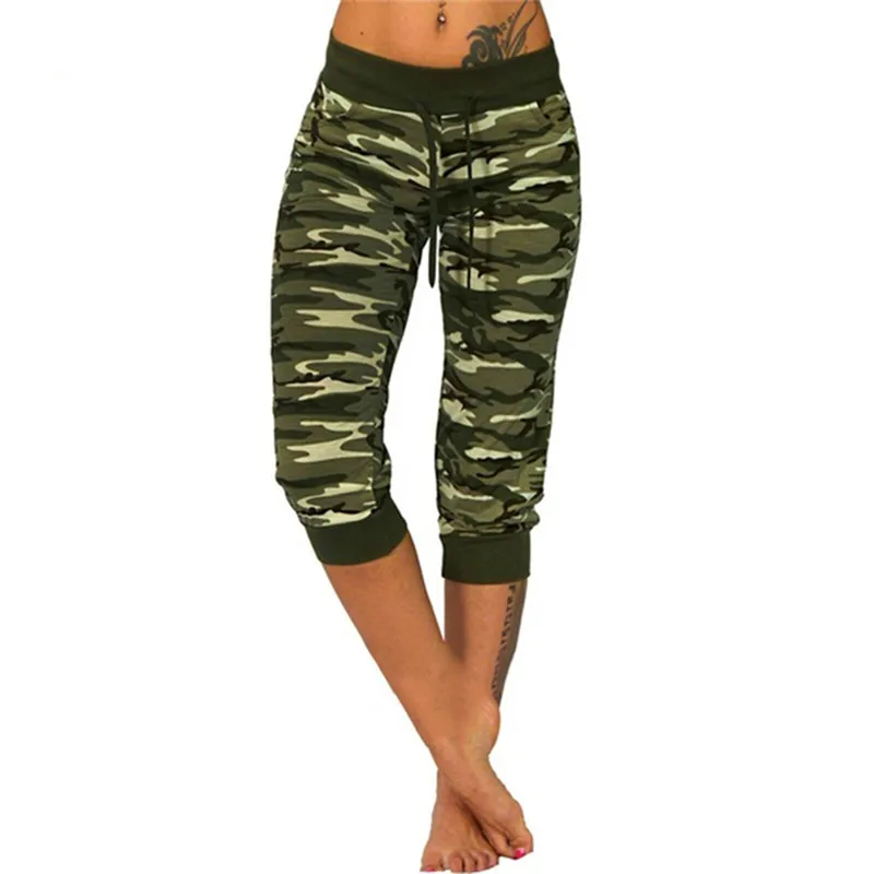 

Women Leggings 2020 AutumnFashion Women Camouflage Harem Pants Casual Female Leggings Slim Cropped Trousers For Women