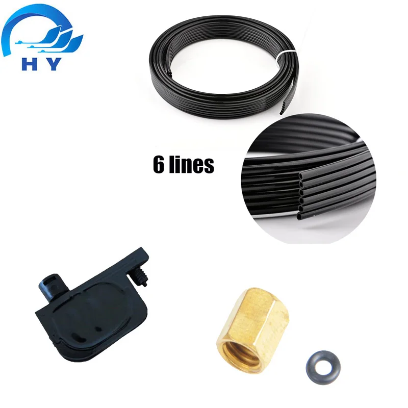 EPS 6-линейная фотография демпфер и винтовой коннектор для планшетного принтера