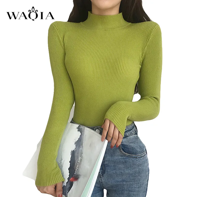 New Women's Turtleneck Sweater Women Kniited Sweaters Winter 2019 Autumn Pullover Jumper Truien Dames Slim Fit | Женская одежда