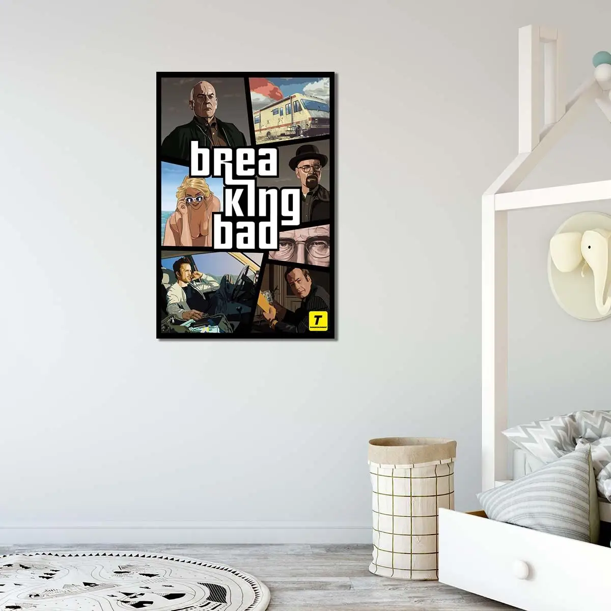 Beste Grote Art Foto Canvas Gedrukt Schilderij Modern Breaking Bad Gta Stijl Poster Muur Poster Voor Woonkamer Inrichting 5Y