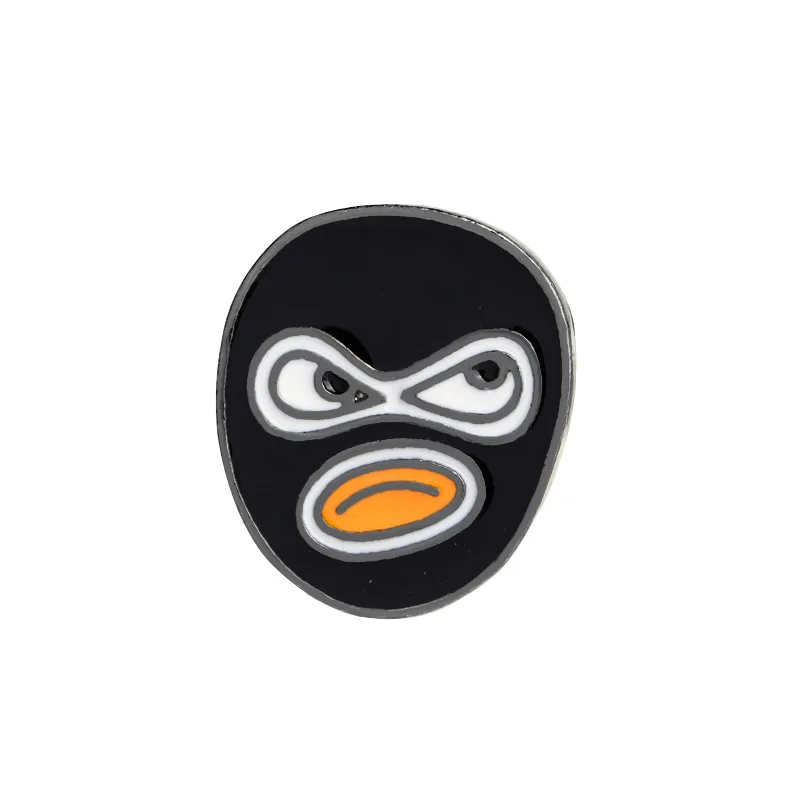 Креативная эмалированная заколка в виде пальца курицы ног молнии с поп-эмалью