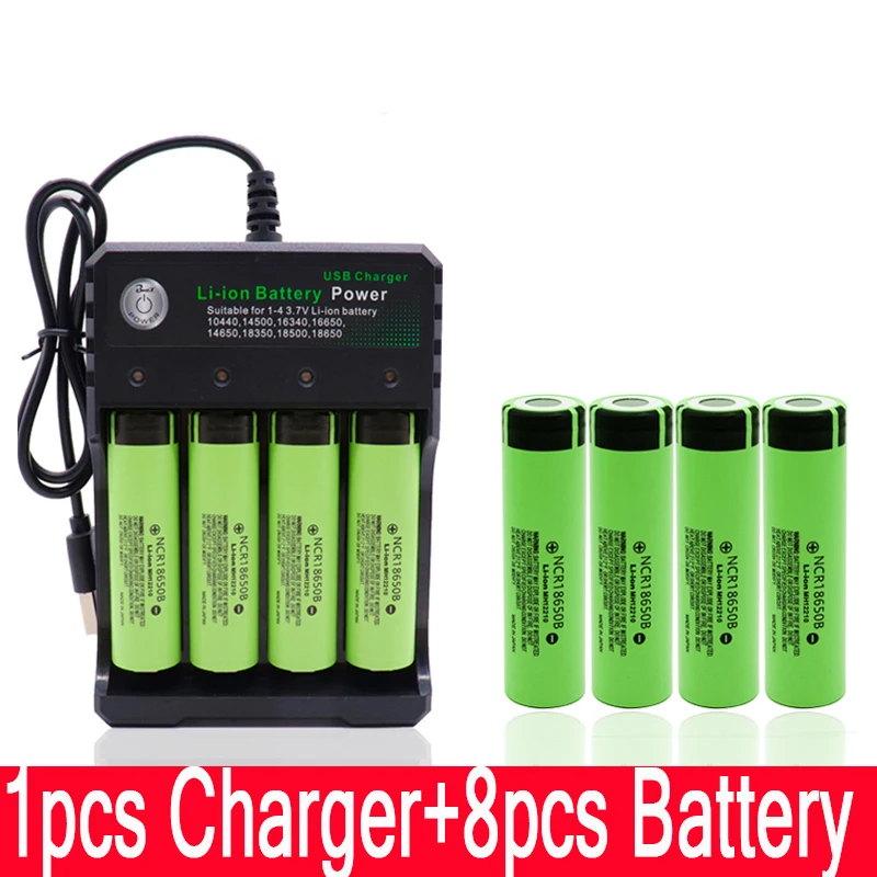 18650 литиевая батарея 3400mAh 3 7 V для Panasonic NCR 18650B игрушка-фонарик перезаряжаемая и USB