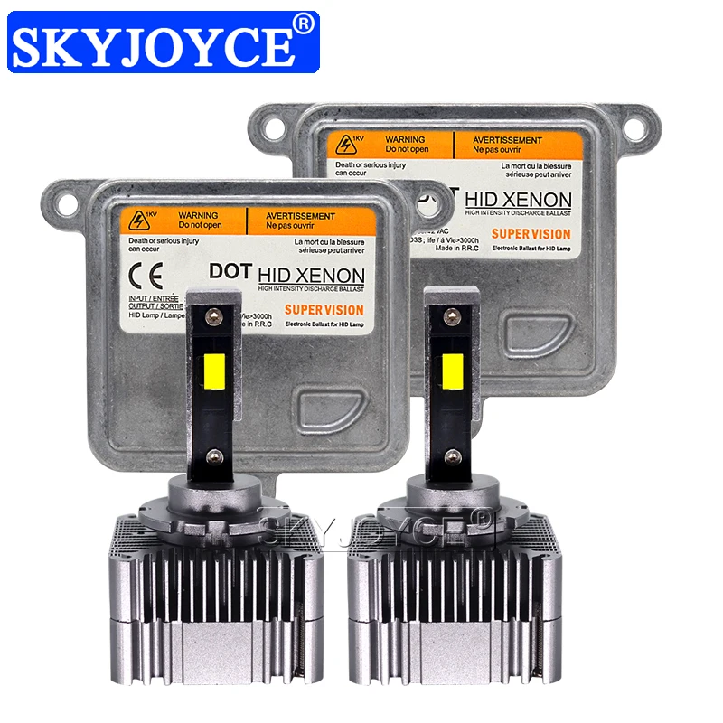 Комплект светодиодных ламп SKYJOYCE D1S D1R 55 Вт D3S 6000K|Передние LED-фары для авто| |