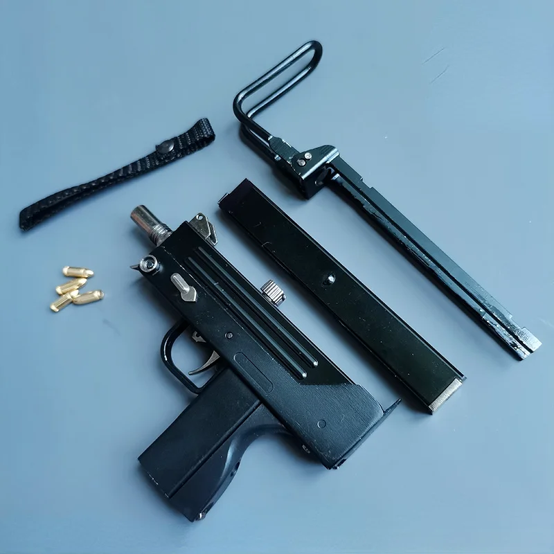 LLavero de modelo en miniatura M10 de la Segunda Guerra Mundial, modelo de pistola de sublimaci&oacute;n, aleaci&oacute;n de carcasa de Metal completa, no puede disparar, regalo, 1:2, 05, 2021-3