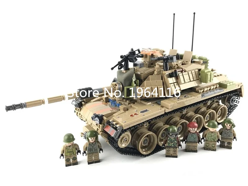 Новая Военная серия kazi 10000 модель основного боевого танка M1A2 Abrams набор