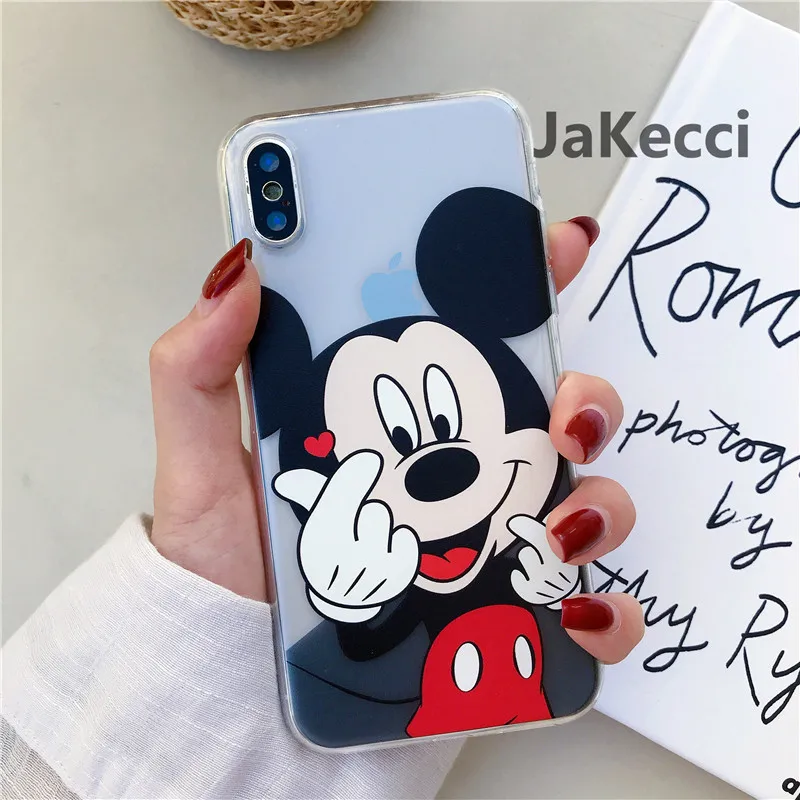 Милый мультяшный чехол для телефона для iPhone 11 Pro Max 6 6s 7 8 plus X Xr Xs Max 5S se силиконовый мягкий ТПУ чехол s для iPhone 7 забавные чехлы