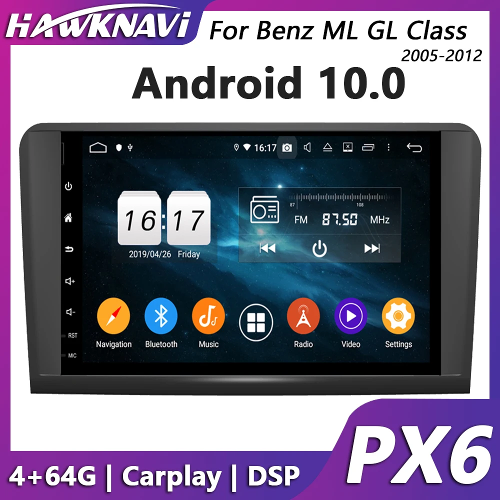Hawknavi 9 &quotAndroid 10 Автомобильный мультимедийный головное устройство проигрывателя