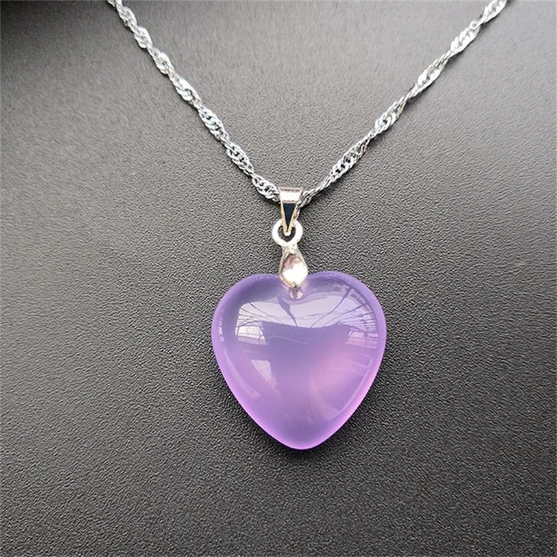 Желтый нефритовый кулон в форме сердца ожерелье из серебра 925 пробы натуральный