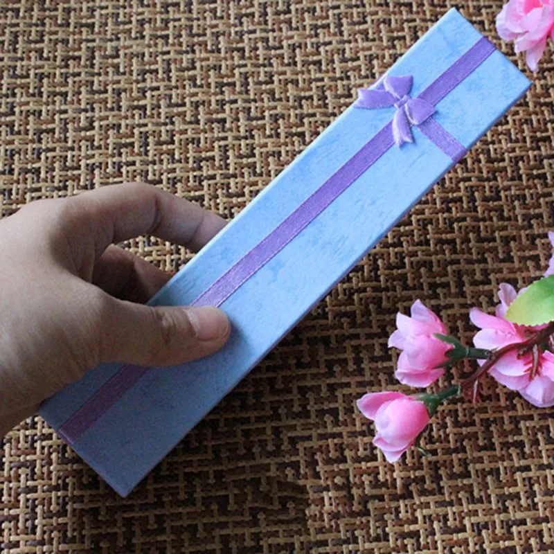 Шкатулка для браслета 1 шт. элегантный длинный бант ожерелья витрины чехол