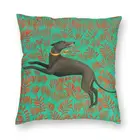 Sihthound Грейхаунд цветы художественная подушка крышка диван украшения собака животное квадратная Подушка Чехол 40x40cm