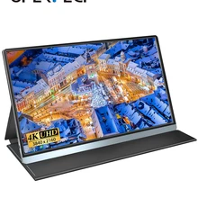 UPERFECT 4K Portable Monitor 15.6 Inch IPS Screen Dual Speakers Compatible for Laptop Cellphone PS3 PS4 Xbox360 Gaming Display