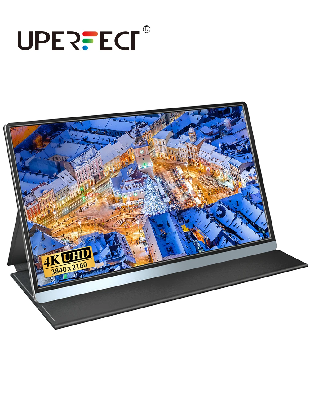 Портативный монитор UPERFECT 4K IPS экран 15 6 дюйма две колонки совместимый с ноутбуком