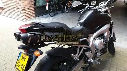 FZ6S FZ6N Мотоцикл углеродного волокна глушитель разъем средней трубы полный системы слипоны для Yamaha FZ-6N FZ-6S FZ6