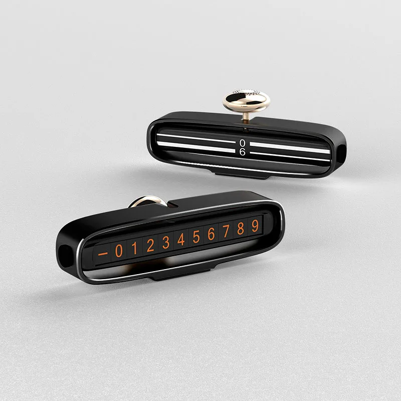 

parking sign can be hidden luminous mobile phone number plate metal solid aromatherapy car decoration