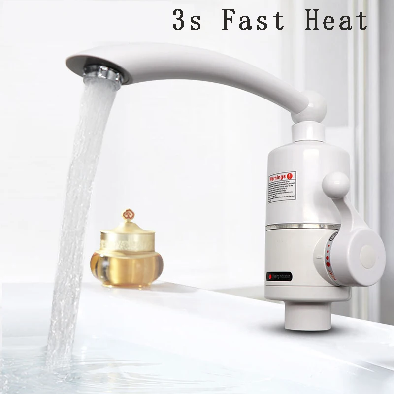 

3000W Instantaneous Instant Water Heater Tankless Electric Hot Water Faucet Kitchen Instant Heating Tap Home Water Heater