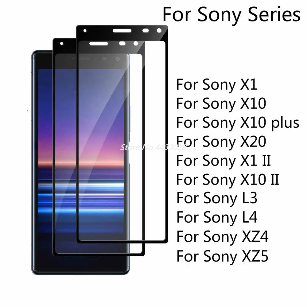 2 шт. закаленное стекло для Sony Xperia X1 X10 II X20 защита экрана 3D 9H полное покрытие Plus