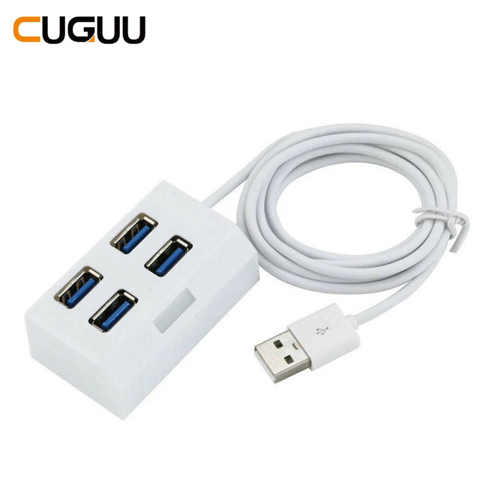 USB 2 0 концентратор Мульти сплиттер 4 порта мульти расширитель Hab адаптер питания usb
