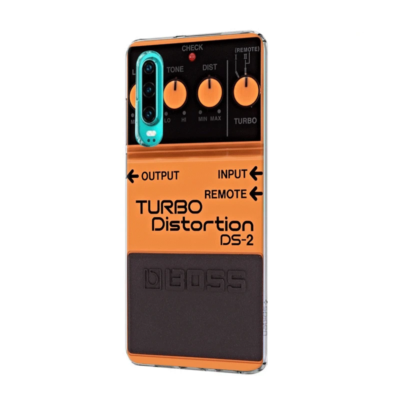 Mobile Phone Case For Huawei P30 P20 P10 P9 P8 P Sart Z Lite Pro Hard Cover Guitar Blue Music Note Electric Bass | Мобильные