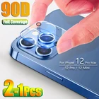 Защитное стекло 90D для объектива камеры iPhone 12 11 Pro Max Mini, пленка из закаленного стекла для 13 Pro Max 12Pro 11 Pro