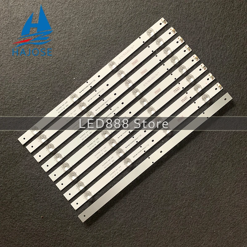 9 шт./компл. 100% Новые Оригинальные светодиодные подсветки для телевизоров 49 дюймов DLED49HD 9X4 1005 E177671B/PEC 4 LED 3V квадратный объектив.