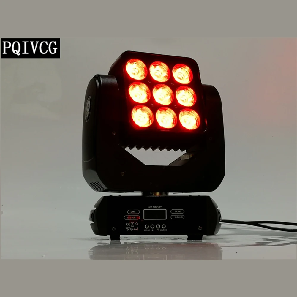 

2pcs/9x12w led Matrix light rgbw 4in1 dmx512 beam moving head light professional stage lighting equipment