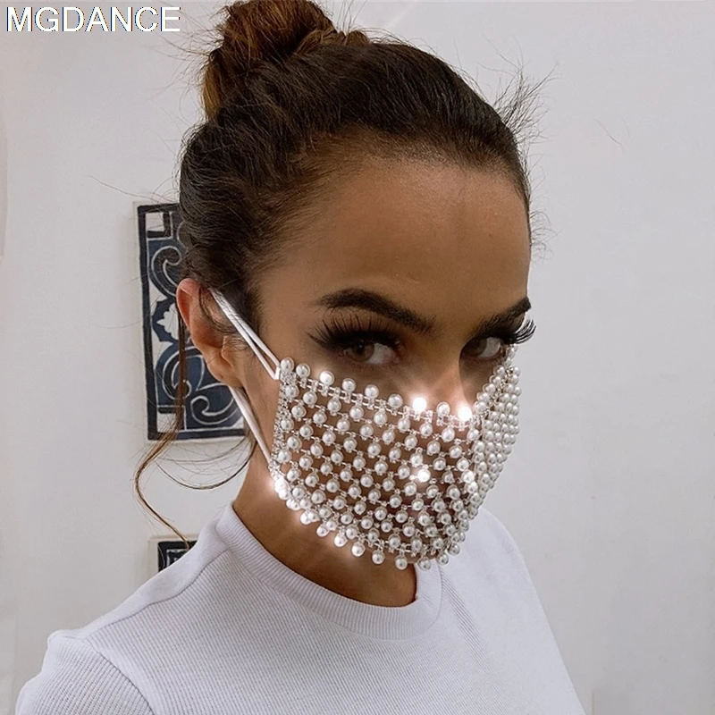 Модные маски с жемчужинами вечерние костюм для выступления на