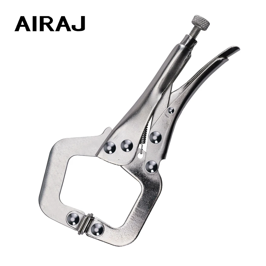 AIRAJ 2022 New Locking Pliers Welding Tools Carbon Steel Pliers Industry Round Mouth Vise High Torque Fixed Clamping Hand Tools