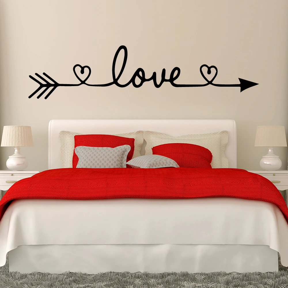 

Free Shiping Love Wall Sticker Home Decoration For Bedroom Living Room Decor Wall Stickers Mural Vinyl Decorative Wallpaper