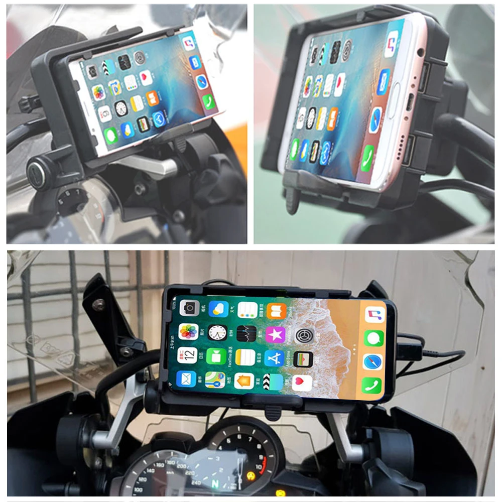 

For BMW R1200GS r1200 GS handheld gps navigator usb charger motorcycle Phone Navigation holder Africa Twin CRF1000L ADV 800GS