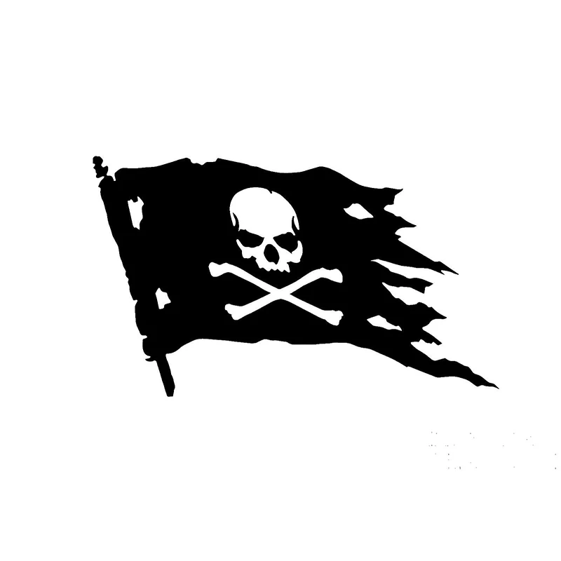 

Creative Pirate Flag Symbolizes Car Window Bumper Car Kayak Pvc Personality Decal Funny Car Sticker, ZWW0181,15cm X 10cm