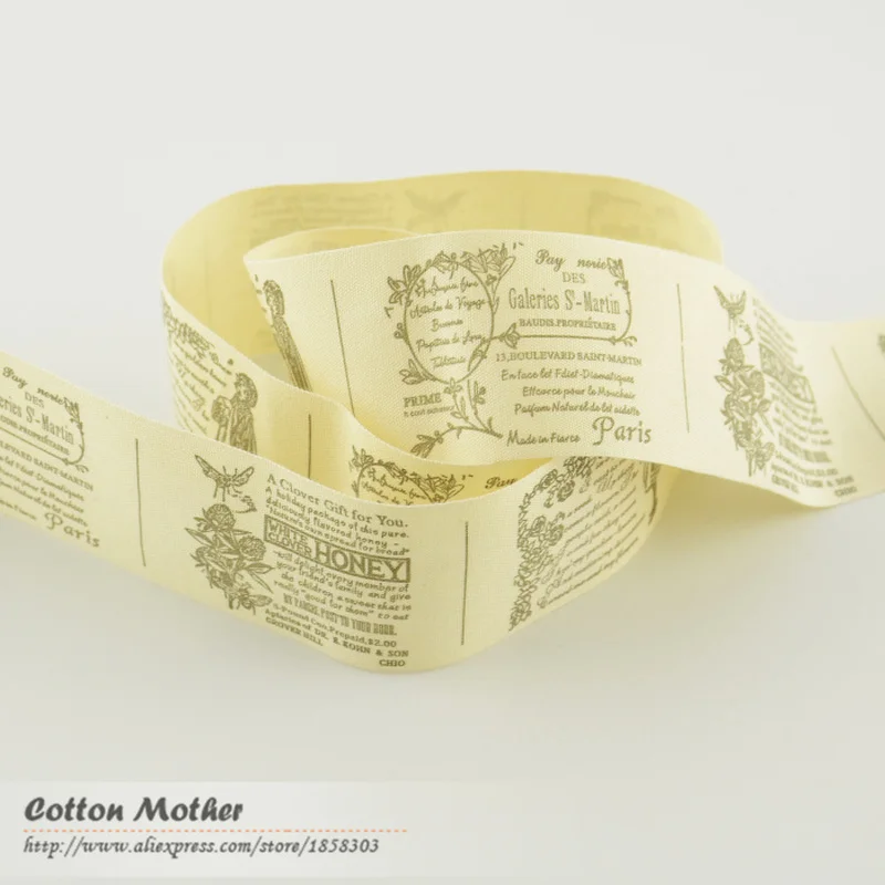 Этикетки для одежды Booksew 4 см Ширина на метр дизайн Феи Стори 100% хлопковые ленты