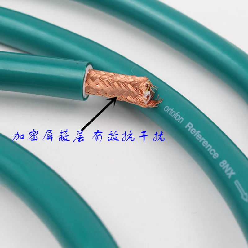 Hi-Fi разъемы RCA из углеродного волокна Ortofon 8N OFCPure Copper intecconnect аудиокабель для AMP